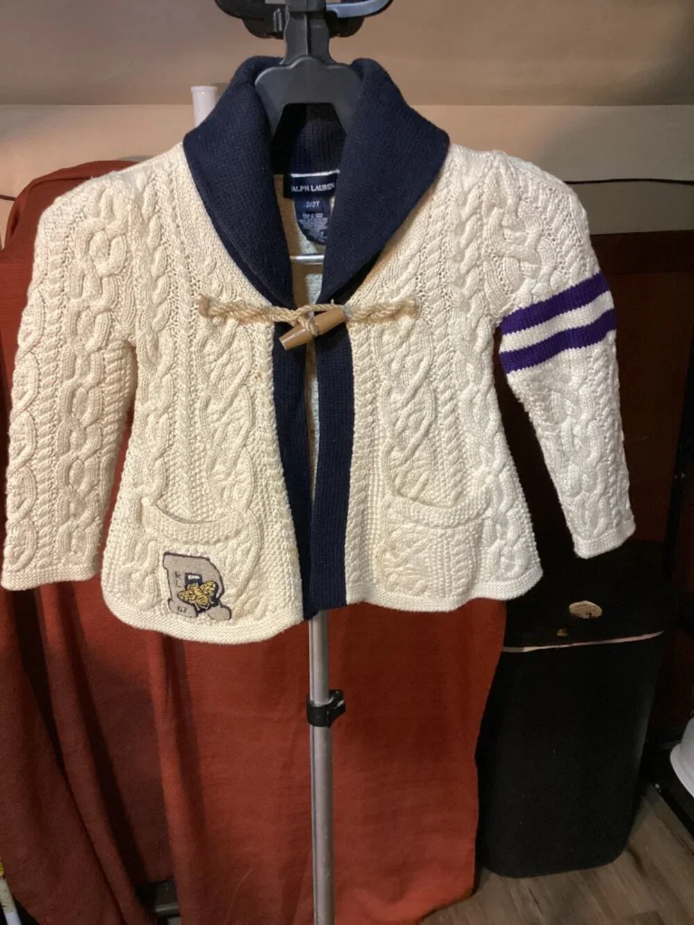 Ralph Lauren Children's Cable Knit Cardigan